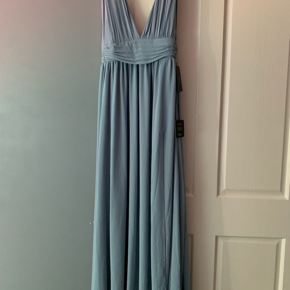 Dusty blue Lulus maxi dress